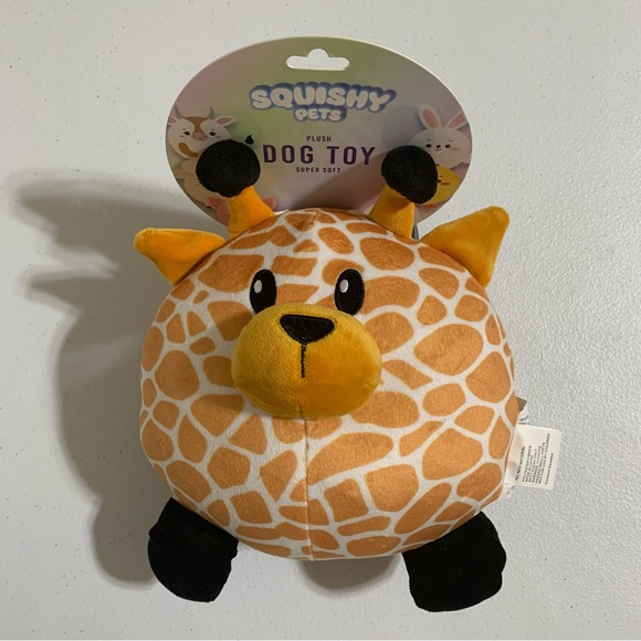 Squishy Pets Plush Giraffe Dog Toy-NWT - Picture 5 of 5
